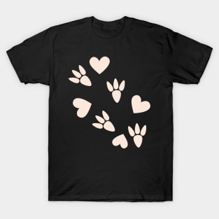 Beautiful Dinosaur Paw Print T-Shirt